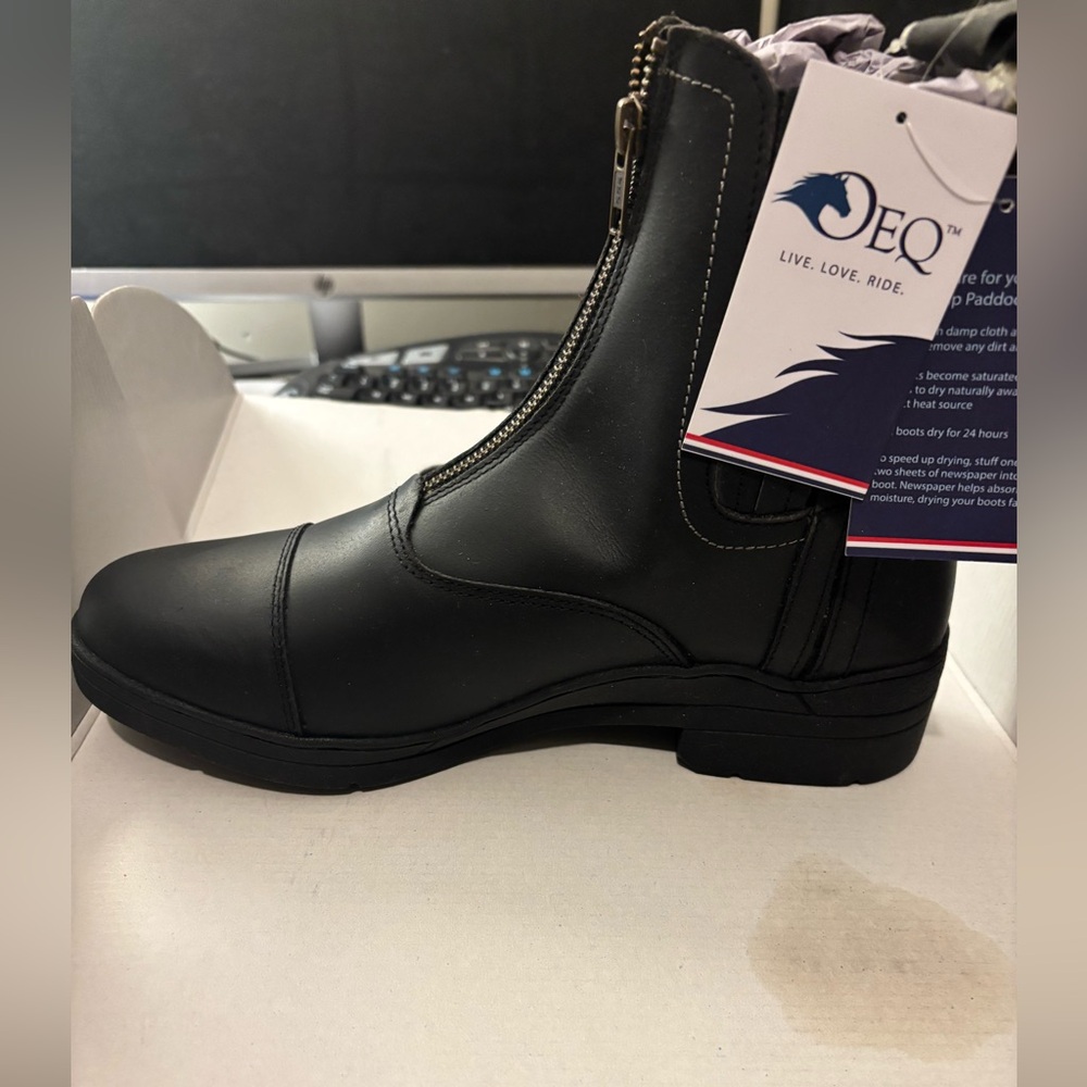 Women's Black Paddock Boots